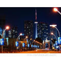 Pengiklanan Luaran P4 LED Street Pole LED Billboard